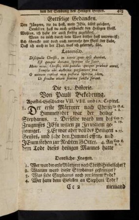 403-408, Die 52. Historie