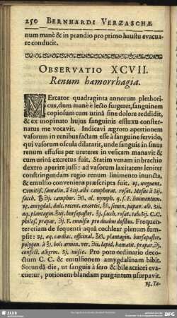 Observatio XCVII. Renum haemorrhagia