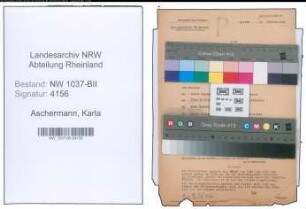 Entnazifizierung Karla Aschermann , geb. 20.05.1905 ()