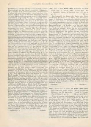 416 [Rezension] Lenz, Max, Martin Luther. Festschrift der Stadt Berlin zum 10. Nov. 1883