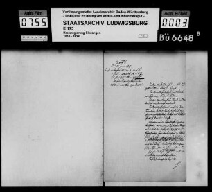 Visitation des Oberamts Welzheim 1906