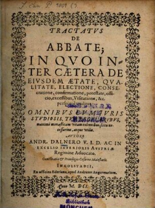 Tractatus de abbate