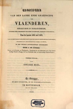 Cronijcke van den lande ende graefscepe van Vlaenderen, ... van de jaeren 405 tot 1492, 2