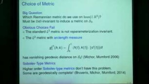 Comparing Metrics on Spaces of Curves