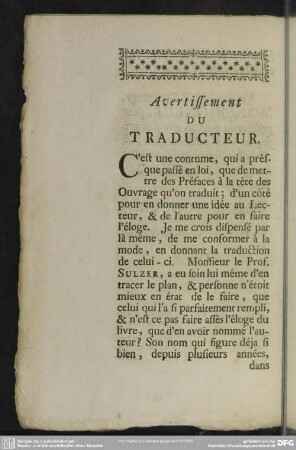 Avertissement Du Traducteur
