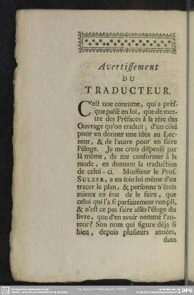 Avertissement Du Traducteur