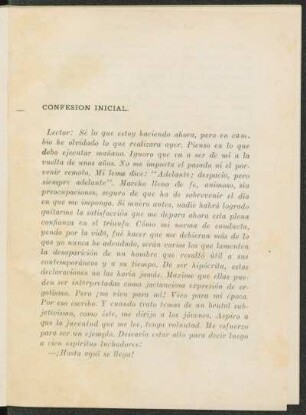 Confesión inicial