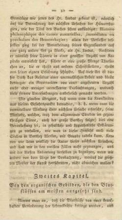 Zweites Kapitel. Von den organischen Gebilden ...