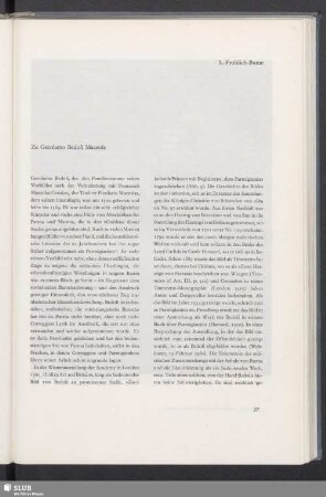 Zu Gerolamo Bedoli Mazzola