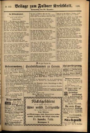 Zweite Ausgabe vom Donnerstag, den 24. Dezember 1896.