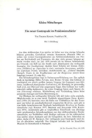 III. Kleine Mitteilungen