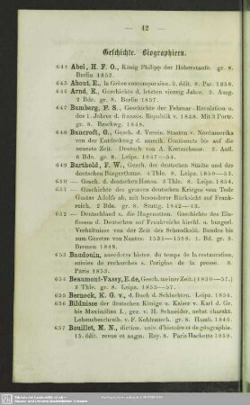 Geschichte. Biographieen