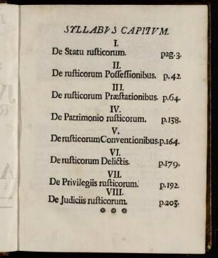 Syllabus Capitum.