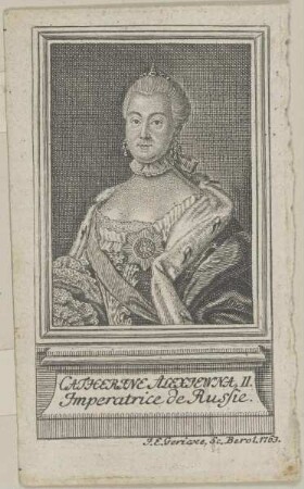Bildnis der Catherine Alexiewna II de Russie