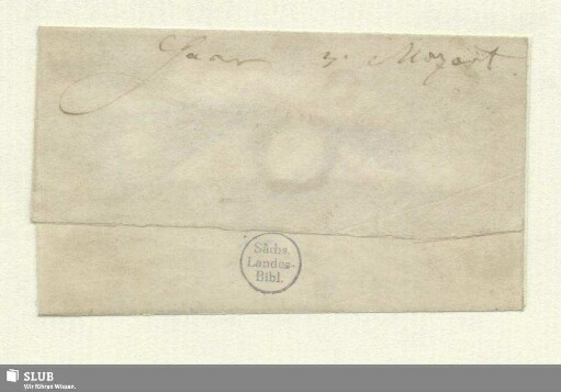 208b: Haarlocke von Mozart - Mus.Schu.208b
