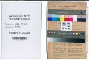 Entnazifizierung August Franzmann , geb. 15.04.1891 (Betriebspruefer)