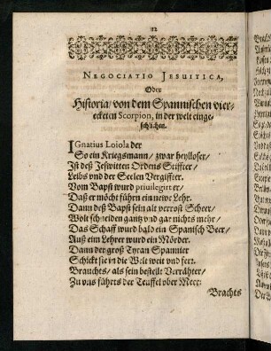 12-14, Negociatio Jesuitica, oder Historia von dem Spannischen vierecketen Scorpion, in der Welt eingeschlichen