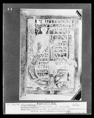 Evangeliar aus Saint-Denis — Beginn des Matthäusevangeliums, Folio 18
