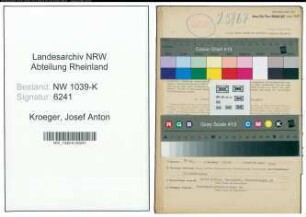 Entnazifizierung Josef Anton Kroeger , geb. 27.02.1905 (Strassenmeister)