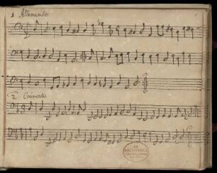 Allemande. Courante. Sarabande. Ballet