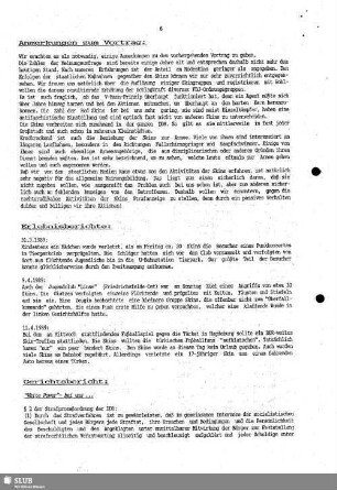 Erlebnisberichte