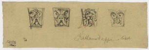 Rathaus zu Lübeck, Maskarons von der Rathaustreppe