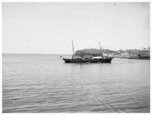 San Juan, Puerto Rico. Personen-Dampfschiff vor der Küste