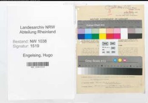 Entnazifizierung Hugo Engelsing , geb. 21.03.1901 (Bankbeamter)