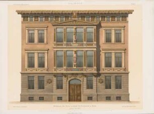 Wohnhaus Dr. Friedenthal, Berlin: Ansicht (aus: Architektonisches Skizzenbuch, H. 103/3, 1870)