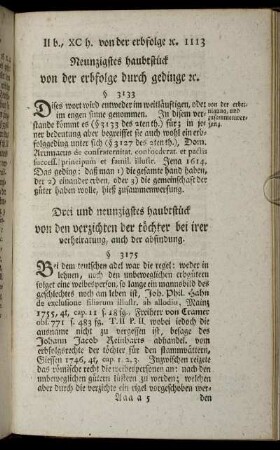 Drei und neunzigstes haubtstück [-] Hundertes haubtstück