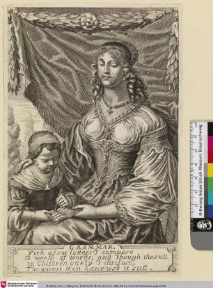 Grammar; [Allegorie der Grammatik]