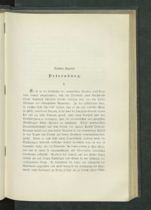 Zehntes Kapitel. Petersburg