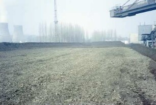 Kohlestapelplatz, Haldenschüttgerät, Kraftwerk Turów, von W