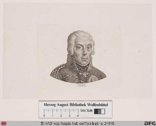 Bildnis Hans David Ludwig Yorck (von Wartenburg) (1814 Graf)