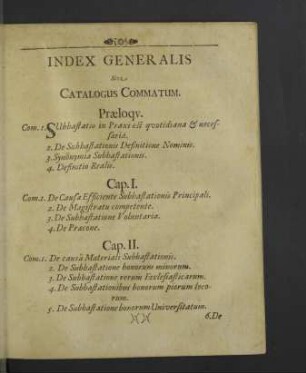 Index Generalis