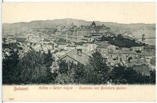 Budapest. Panorama, vom Blocksberg gesehen (links)