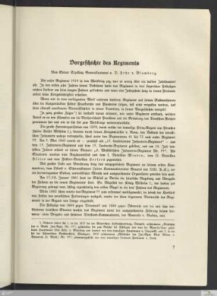 Vorgeschichte des Regiments