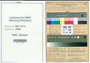 Entnazifizierung Gerhard Rath , geb. 03.01.1897 (Haendler)