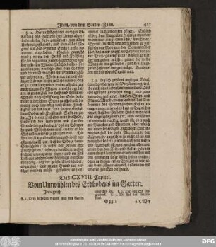 Das CXVIII. Capitel. Vom Umwühlen des Erdbodens im Garten.