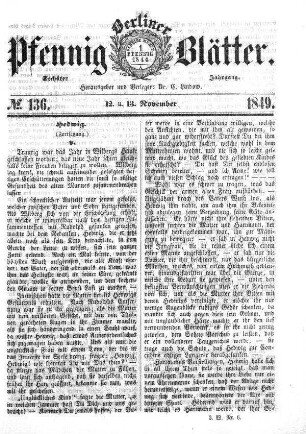 No. 136, 12. u. 13. November