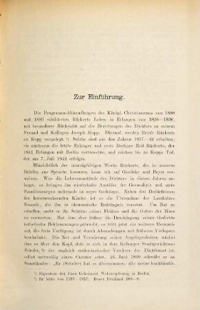 Friedrich Rückert und Joseph Kopp : 1837-1842. Mit 18 Briefen d. Dichters