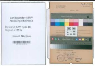 Entnazifizierung Nikolaus Hassel , geb. 03.03.1889 (Bote)