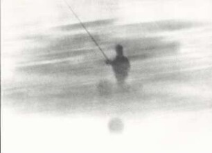 Ein Angler, abstrakt