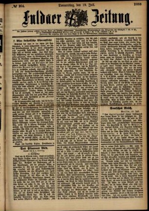 Ausgabe vom Donnerstag, den 19. Juli 1888.