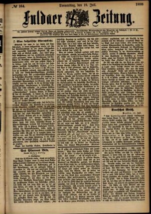 Ausgabe vom Donnerstag, den 19. Juli 1888.