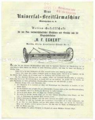 Neue Universal-Breitsäemaschine