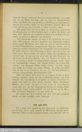 1811 und 1812