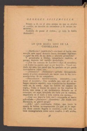 VII - Lo que había sido de la castellana