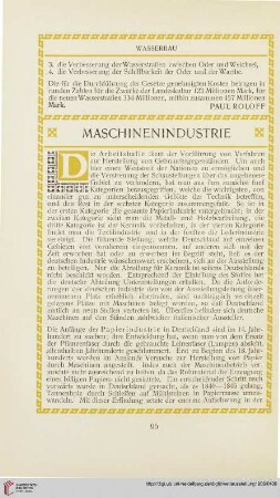 Maschinenindustrie