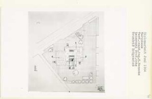Warenhaus (Diplomarbeit bei Karl Wilhelm Ochs): Grundriss Erdgeschoss 1:200